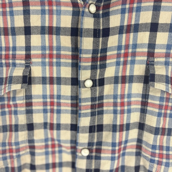 Lucky Brand Men’s Plaid Cotton Western Pearl Snap-Up Button Down Shirt 2xLarge - Picture 3 of 7